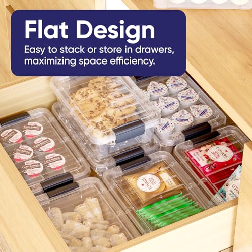 Superio Mini Plastic Storage Bin - 2 Pack Crayon Box Organizer