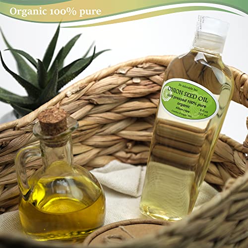 Dr Adorable 8 oz Onion Seed Oil - Pure Organic Cold Pressed