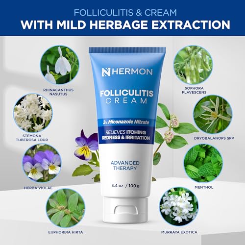 Hermon Folliculitis Cream: Effective for Folliculitis Scalp Face and Body 100g