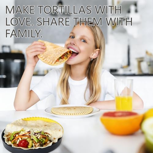 Tortilla Crimper & Sealer for 10-12” Flour Tortillas - BPA-Free
