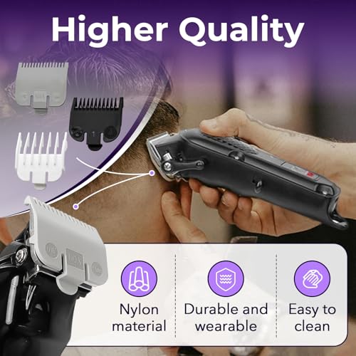 Wahl Clipper Guard Set - 6 Premium Nylon Guards for Hair Cutting