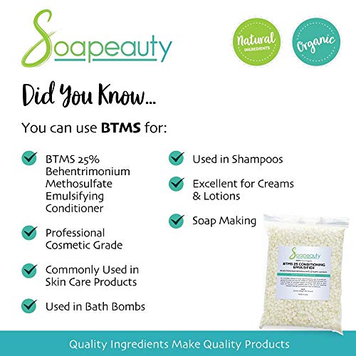 BTMS-25 Conditioning Emulsifier 4 Ounce for Hair & Skin Care