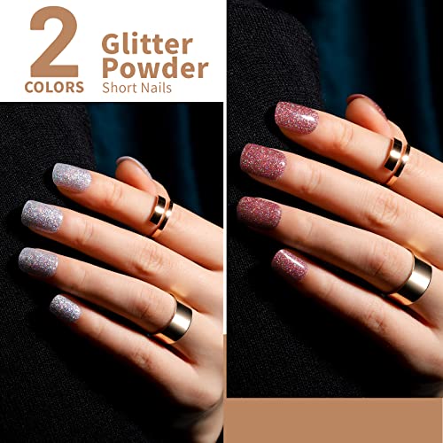 Teenitor 576Pcs Short Square Press On Nails Kit - Matte, Glossy & Glitter