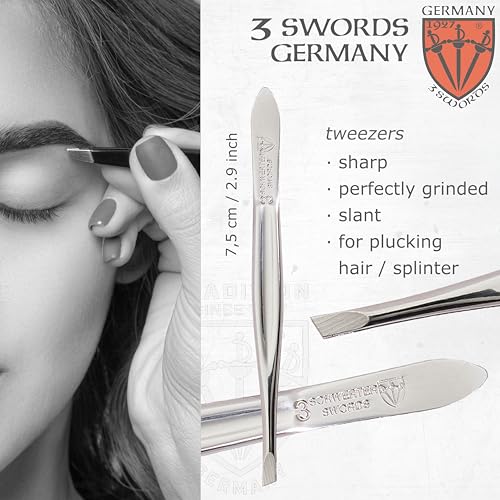 3 Swords Germany Black 4-Piece Manicure Pedicure Grooming Kit