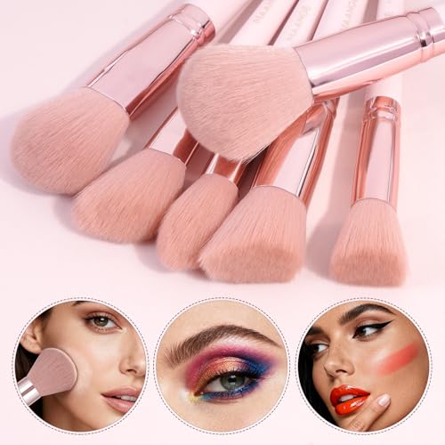 MAANGE 30-Piece Professional Makeup Brush Set with Case - Soft Synthetic Brushes for Flawless Application