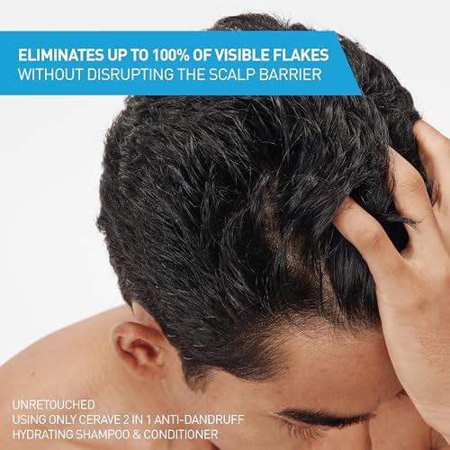 CeraVe 2 In 1 Hydrating Anti Dandruff Shampoo & Conditioner - 12 Fl Oz (Pack of 2)