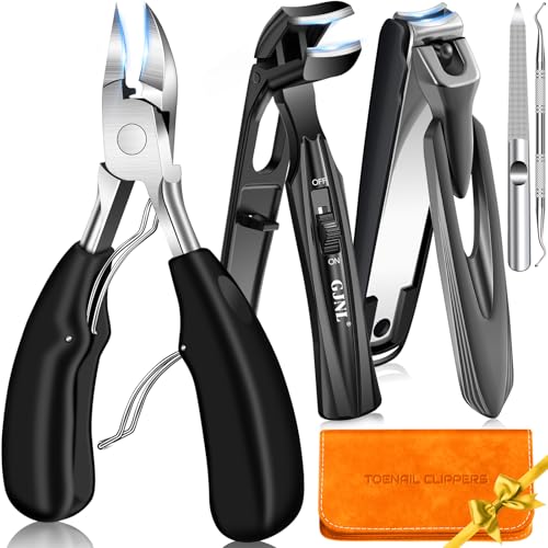5-Piece Professional Toenail Clipper Set for Thick Nails & Seniors