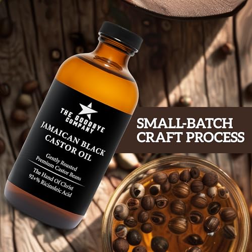 Jamaican Black Castor Oil - USDA Organic, Cold Pressed, 250 mL (8.5 oz)