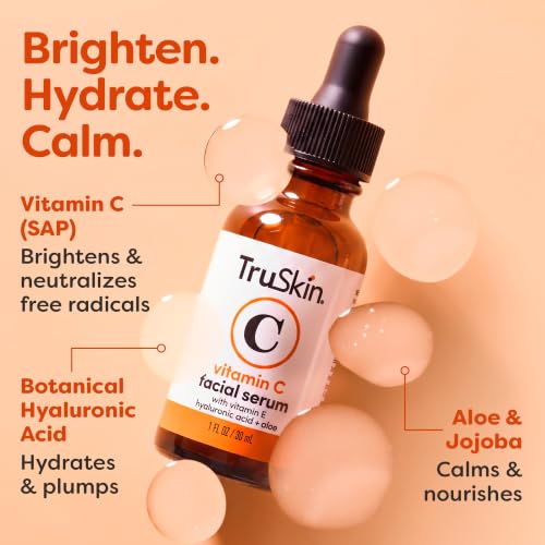 TruSkin Vitamin C Serum with Hyaluronic Acid - 1 Fl Oz
