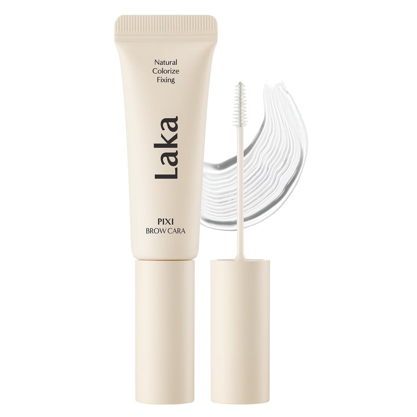 Laka Pixi Eyebrow Mascara 8g/0.28oz., Eyebrow Gel to Fix and Shape Brows, Clump-Free, Brow Fixer with Slim Precision Brush, Vegan, K-Beauty