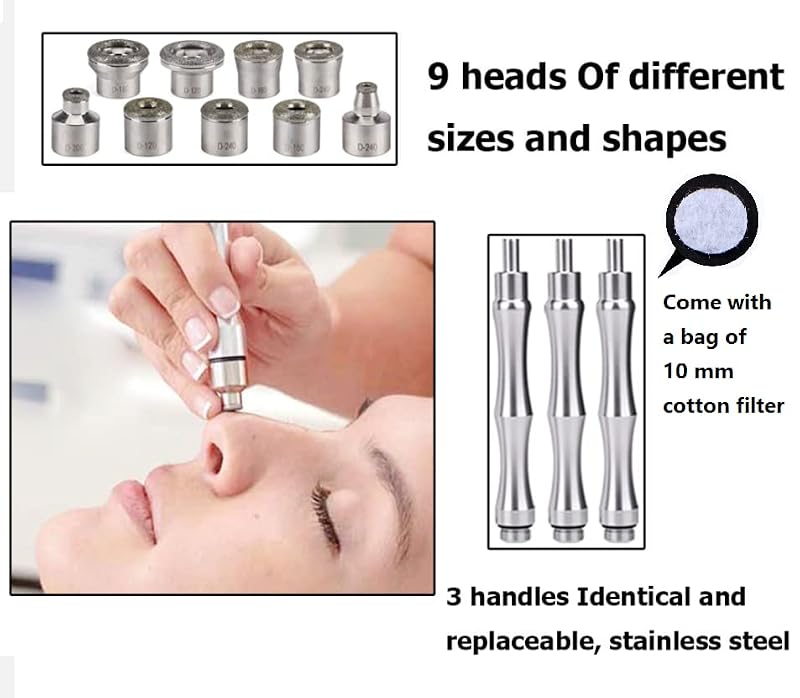 YAVOCOS Diamond Dermabrasion Tips Set for Microdermabrasion Devices - Style1
