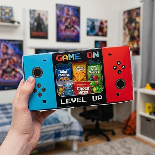 Video Game Party Favor Boxes - 12 PCS with Window for Kids' Birthdays