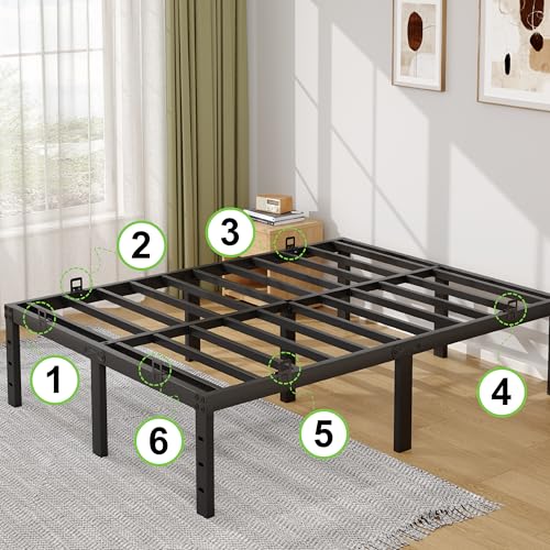 Adjustable Non-Slip Mattress Stoppers - Heavy Duty Metal Retainer Bar, 6 Pcs