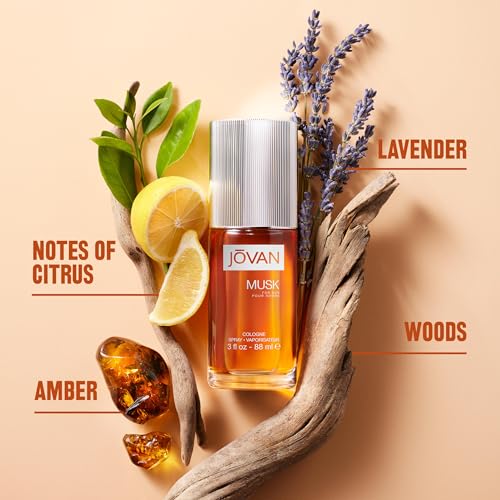 Jovan Musk for Men Eau de Cologne - Long Lasting Fragrance