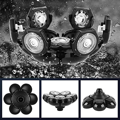 7D Universal Replacement Shaving Head for Electric Bald Razors - Silver