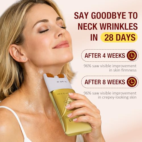 AH-8 Neck Firming Cream with Roller - 2 Pack Collagen Anti-Aging Formula