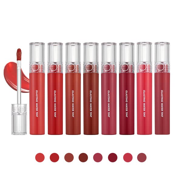 rom&nd Glasting Water Tint - No.02 Red Drop, Moisturizing Lip Gloss