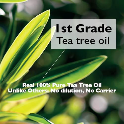 100% Pure Tea Tree Oil Roll-On for Acne Treatment - 0.18 Fl Oz