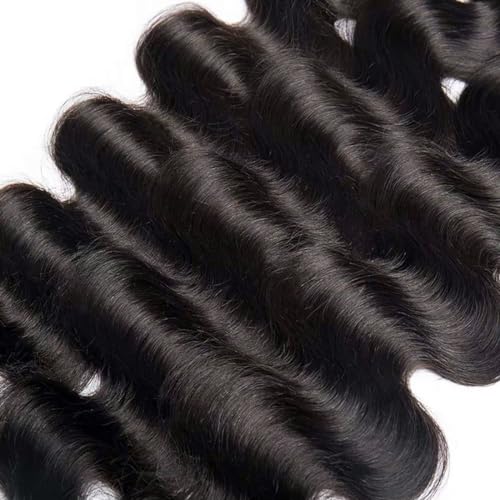 Giginger Brazilian Body Wave Human Hair Bundles - 300g Natural Black Weave