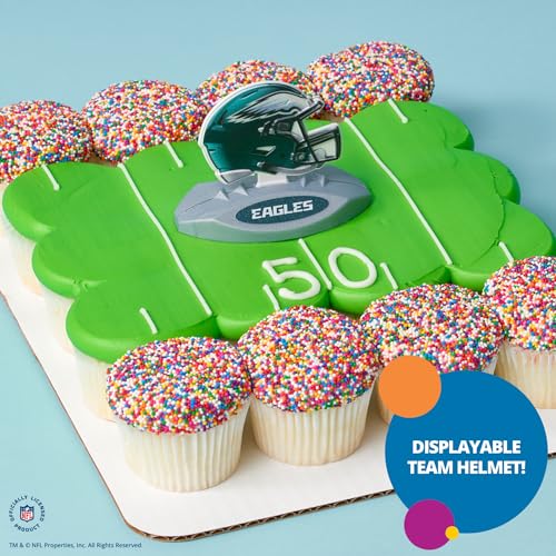 NFL Philadelphia Eagles Cake Topper - Reusable Football Helmet Decoration