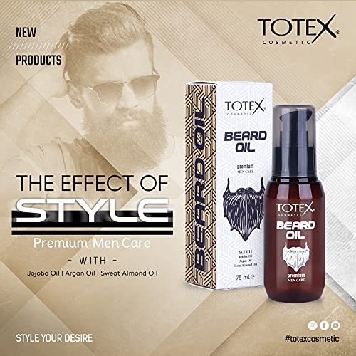 Totex Premium Beard & Mustache Oil – Anti-Dandruff Moisturizing Serum 75ml
