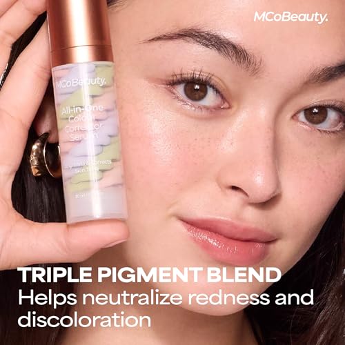 MCoBeauty All-In-One Color Correcting Serum - Redness Reducer & Primer