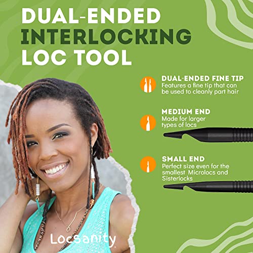 Locsanity Double Pack Interlocking Tool for Locs - Professional Retightening & Styling