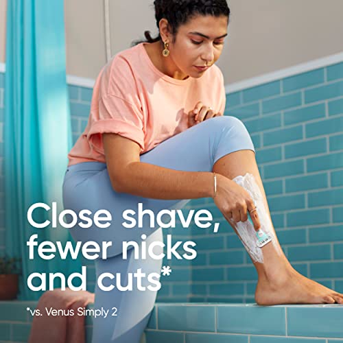Gillette Venus Simply 3 Sensitive Disposable Razors, 12 Count