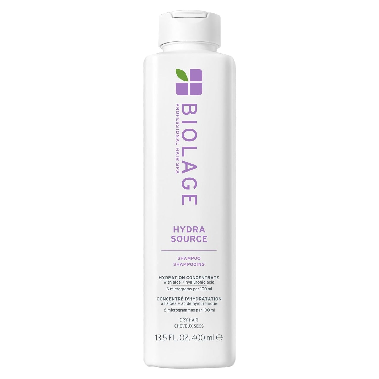 Biolage Hydra Source Shampoo - Moisturizing Aloe Vera & Hyaluronic Acid for Dry Hair | Vegan, Paraben-Free