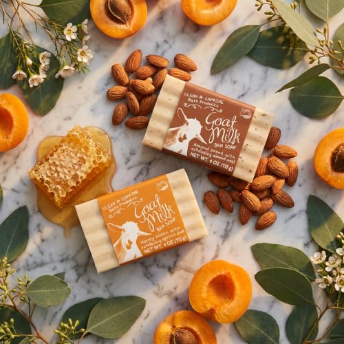 San Francisco Soap Company Goat Milk Bar with Almond - 4 oz, Moisturizing & Luxurious