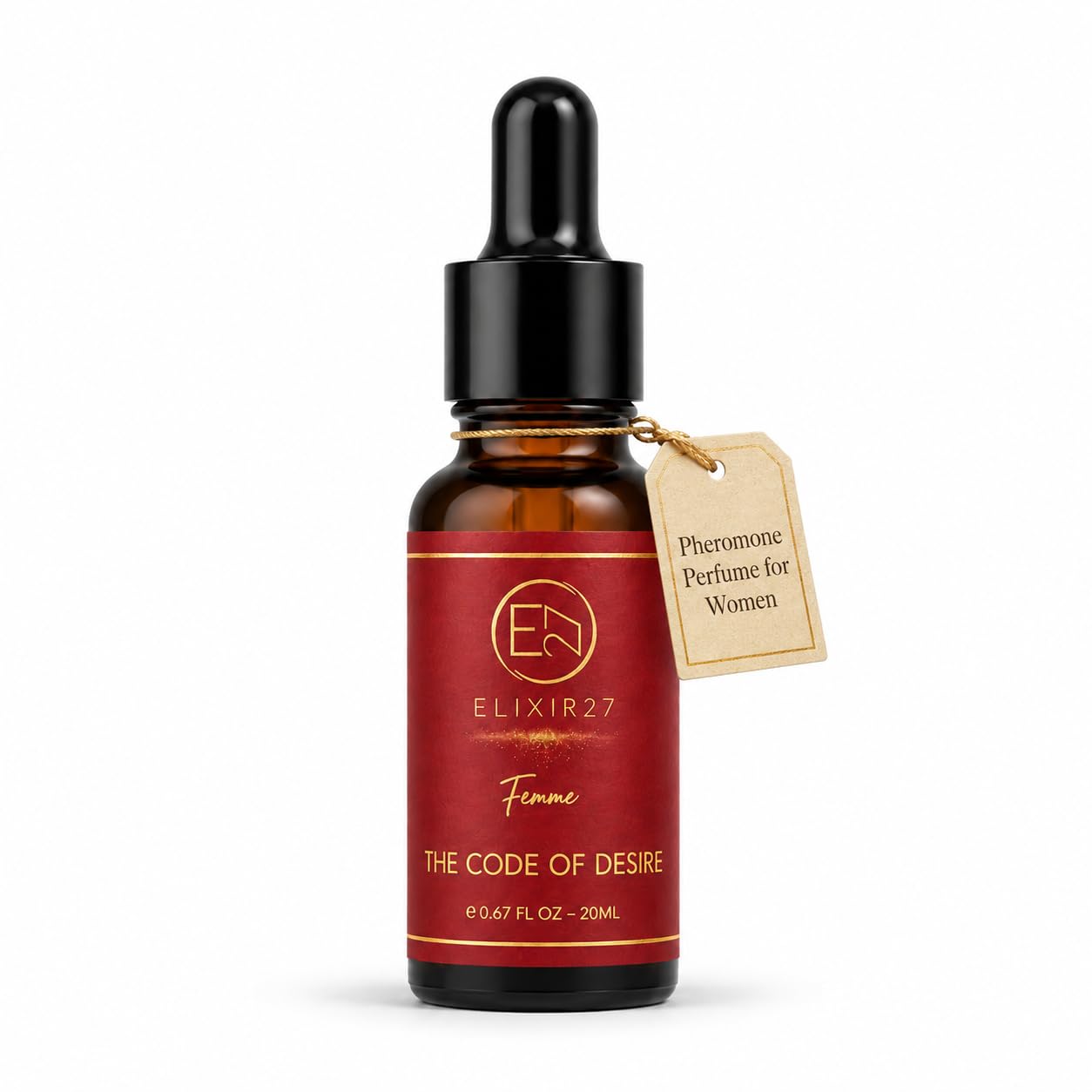 ELIXIR27 Pheromones Perfume Oil for Women Luxury Feminine Fragrance Oil, Long-Lasting Scent with Raspberry, Jasmine & Vanilla Notes
