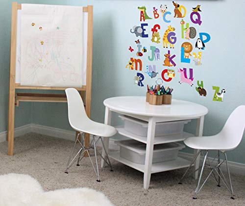 ABC Animal Wall Decals for Kids - Educational Alphabet Stickers