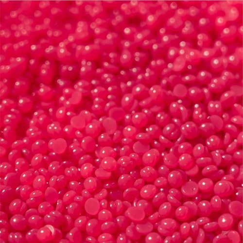 KoluaWax Hard Wax Beads for Hair Removal ? Coarse Hair Formula ? Face, Brazilian, Underarm, Back Chest, Bikini Waxing ? Dragon Fruit & Hibiscus 1lb Refill for Wax Warmers & 10 Applicator Sticks 2 Pack
