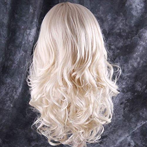 BERON 24-Inch Blonde Curly Hair Wig for Parties & Cosplay - Long Synthetic Style