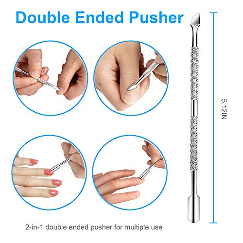 Premium Stainless Steel Toe Nail Clippers Set for Thick and Ingrown Nails - 4Pcs Manicure Pedicure Tools