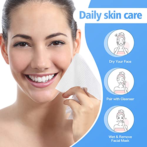 BanYakong 100 Count Disposable Face Towel Pack of 1 – Thick, Ultra Soft Cotton Tissue Wipes