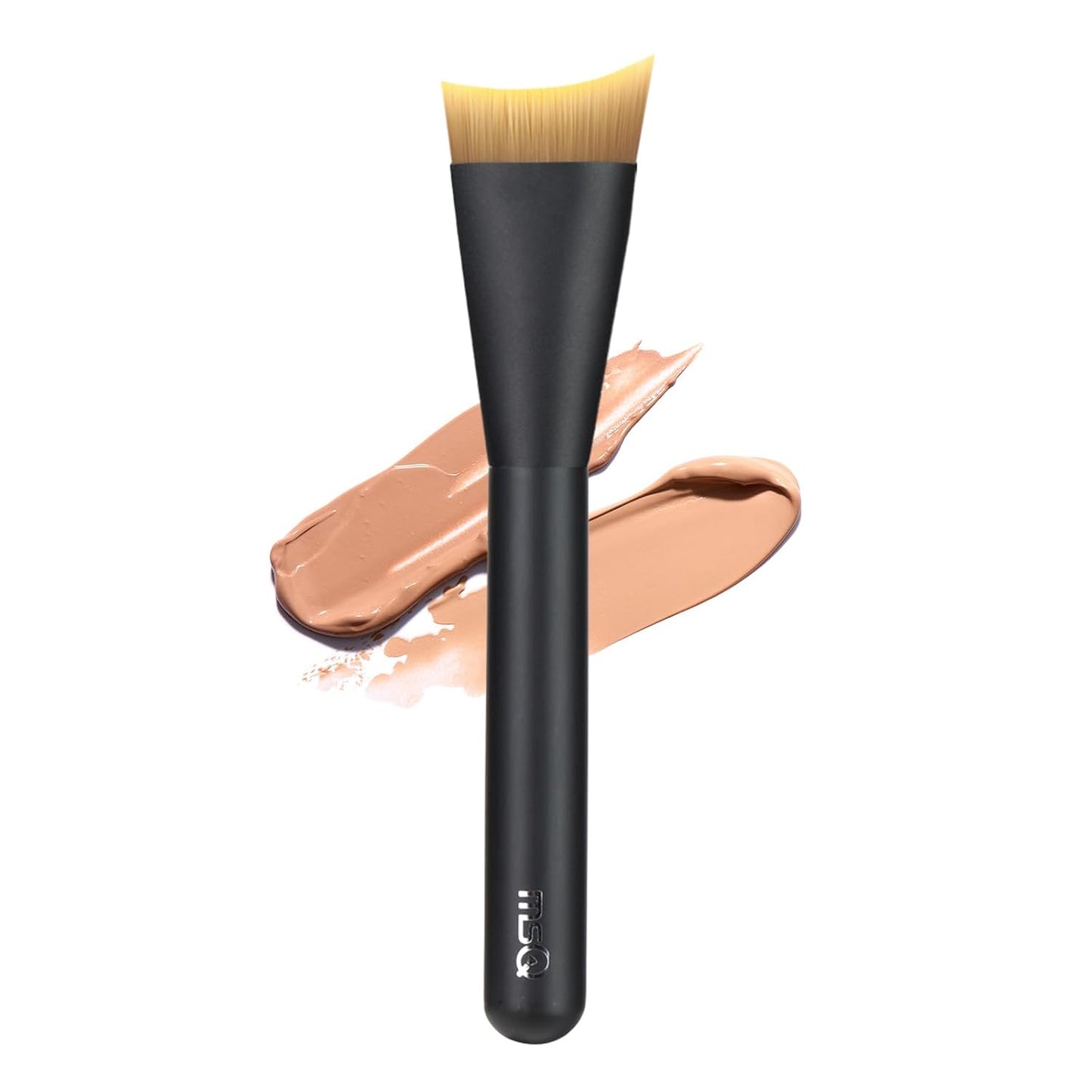 MSQ Foundation Brush - Angled Makeup Brush for Liquid Foundation & Cream Blending | Ultra Thin Design