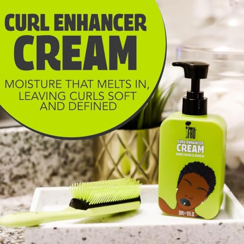 Pardon My Fro Curl Enhancing Cream 12 Fl Oz - Hydrating, Frizz Control for Defined & Bouncy Curls