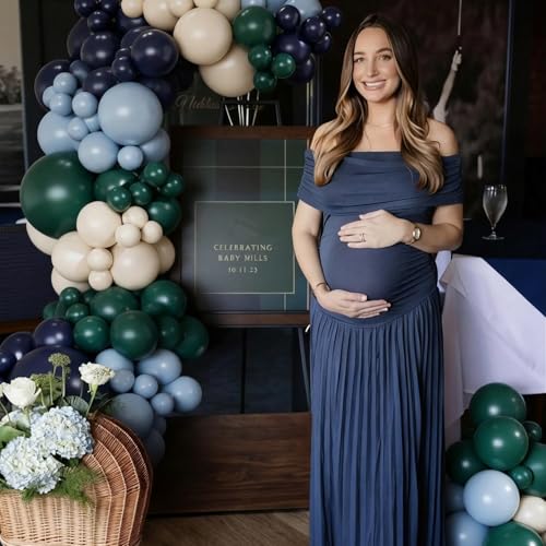 Blue and Green Balloon Arch Garland Kit for Baby Showers & Birthdays