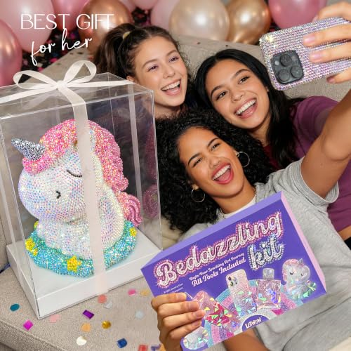 LOTWOW 70000 Pcs Bedazzling Kit with 48 Colors Rhinestones & Glue