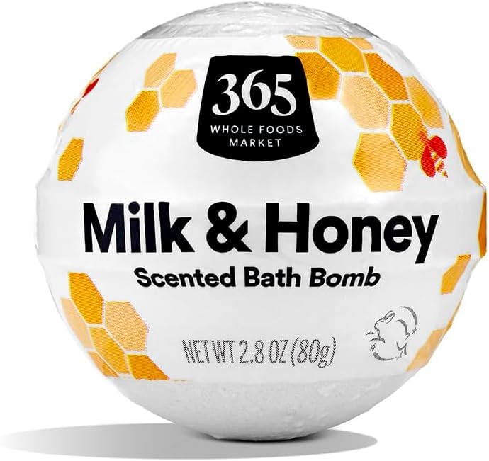 Fizzing Bath Bomb - Milk & Honey, 2.3 Ounce (Pack of 6)