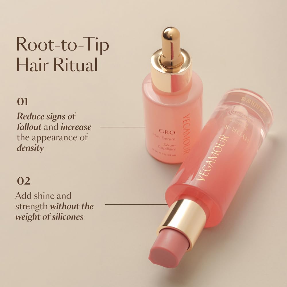 Vegamour Hydr-8 Weightless Repair Oil - Strengthens & Smooths Hair with Marula Oil & Vitamin C | All Hair Types, Vegan, Cruelty-Free