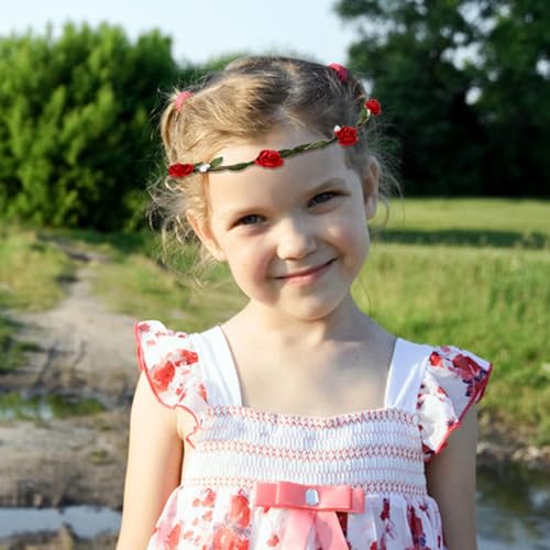 Dizila Flower Crown Headbands Set for Women Girls Teens - Wedding, Festival & Party Accessories