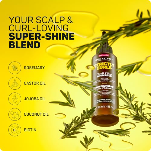 Marc Anthony Strictly Curls Strength & Shine Scalp Hair Oil - 4 fl oz (2 Pack)