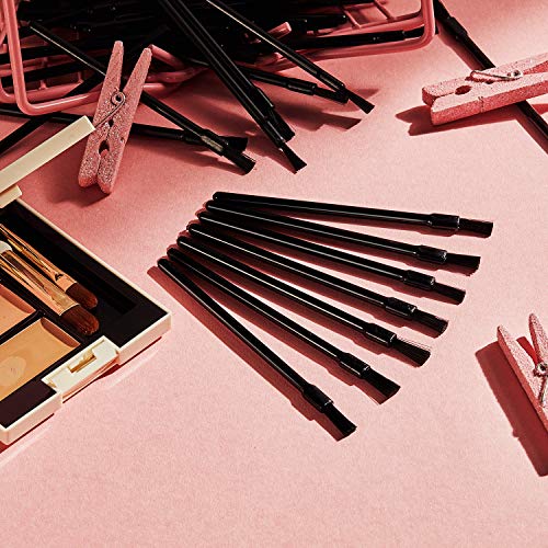 Black 200 Pcs Disposable Lip Gloss Brushes Lipstick Applicators Makeup Tools