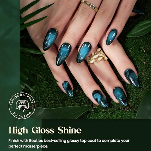 Beetles Green Gel Nail Polish Set - 6 Colors for Home Manicure