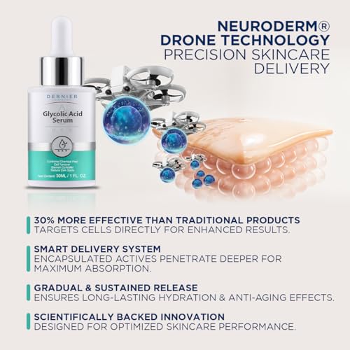 Dernier Glycolic Acid Serum 5% + Hyaluronic Acid for Skin Resurfacing