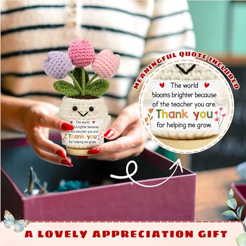 Crochet Flower Doll for Teacher Appreciation - Heartfelt Gift