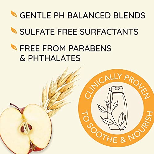 Aveeno Apple Cider Vinegar Shampoo, 12 Fl Oz - Pack of 2 | Scalp Soothing