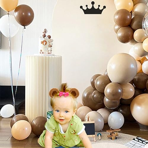 SIOTMERA Bear Ears Headband Brown – Movable Animal Hairband for Face Washing, Cute Cute Care Wear